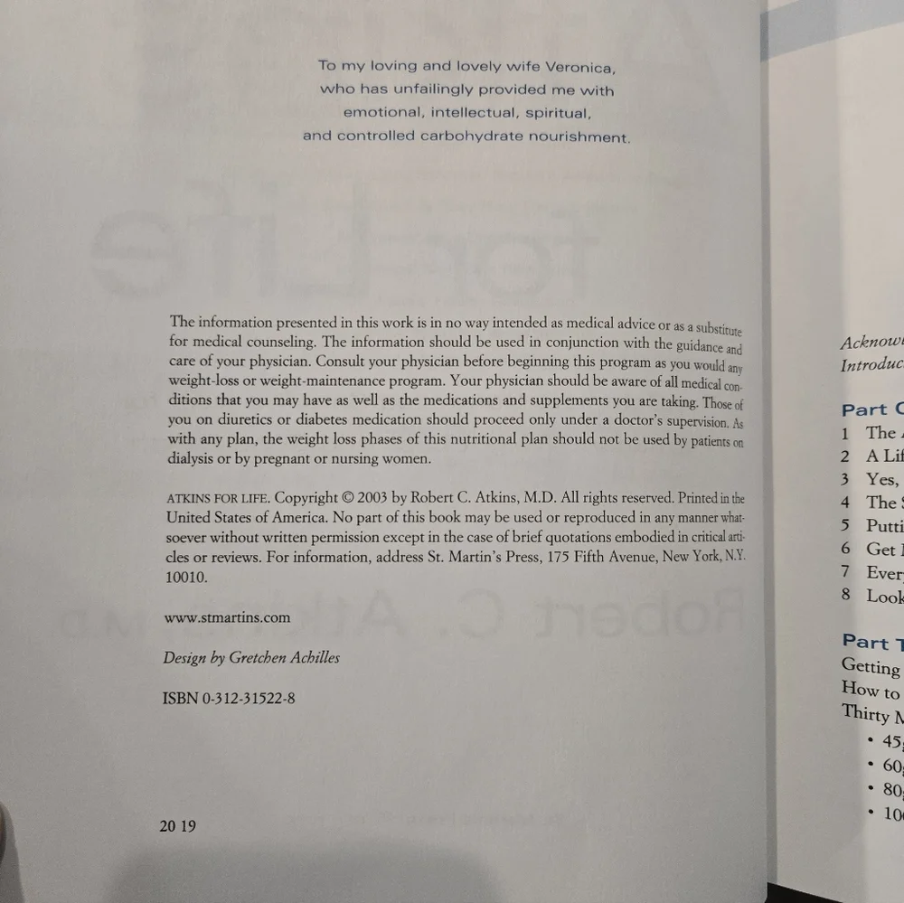 Atkins for Life Book